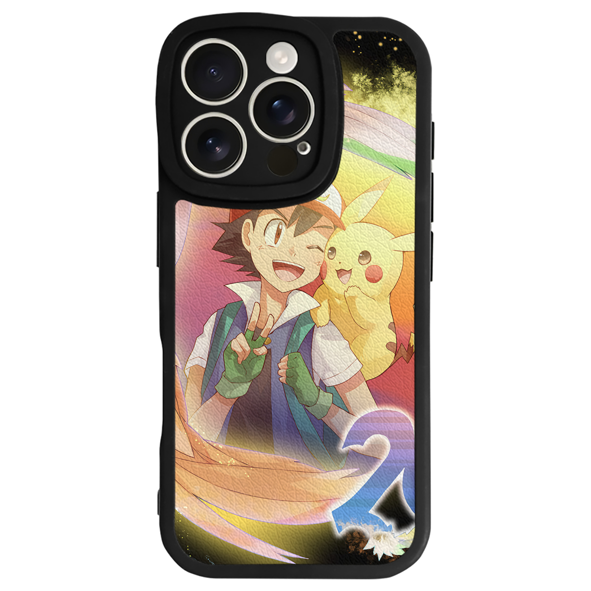（画像用） ポケットモンスター Pokémon 【iPhone 16シリーズ対応】シリコンスマホケース（レザー調） 材質：シリコン